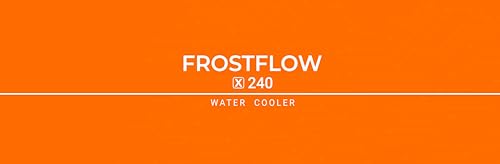 ID-COOLING FROSTFLOW X 240 CPU Water Cooler AIO Cooler 240mm CPU Liquid Cooler White LED 2x120mm PWM Fans, Intel 1700/1200/115X, AMD AM5/AM4