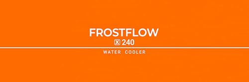 ID-COOLING FROSTFLOW X 240 CPU Water Cooler AIO Cooler 240mm CPU Liquid Cooler White LED 2x120mm PWM Fans, Intel 1700/1200/115X, AMD AM5/AM4