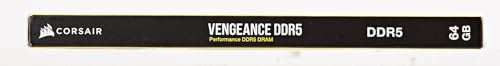 CORSAIR Vengeance DDR5 RAM 32GB (2x16GB) 6000MHz CL30-36-36-76 1.40V Intel XMP Desktop Computer Memory - Black (CMK32GX5M2B6000C30)