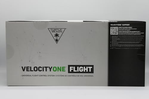 Sistema de control de vuelo universal VelocityOne de Turtle Beach: Xbox Series X y Xbox Series S, Xbox One y PC con Windows 10 y 11, con palanca de mando, cuadrante del acelerador, rueda de ajuste y controles del timón 