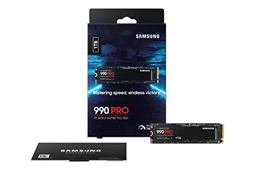 SAMSUNG 990 PRO SSD NVMe M.2 PCIe Gen4, M.2 2280 Internal Solid State Hard Drive, Seq. Read Speeds Up to 7,450 MB/s for High End Computing, Gaming, and Heavy Duty Workstations, MZ-V9P2T0B/AM