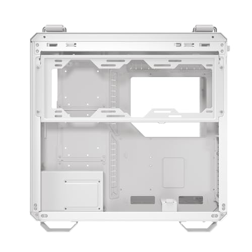 ASUS TUF Gaming GT501 White Edition Mid-Tower Computer Case for up to EATX Motherboards with 2 x USB 3.1 Front Panel, Smoked Tempered Glass, Steel Construction, and Four Case Fans