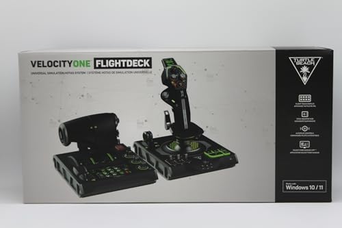 Sistema de control de vuelo universal VelocityOne de Turtle Beach: Xbox Series X y Xbox Series S, Xbox One y PC con Windows 10 y 11, con palanca de mando, cuadrante del acelerador, rueda de ajuste y controles del timón 