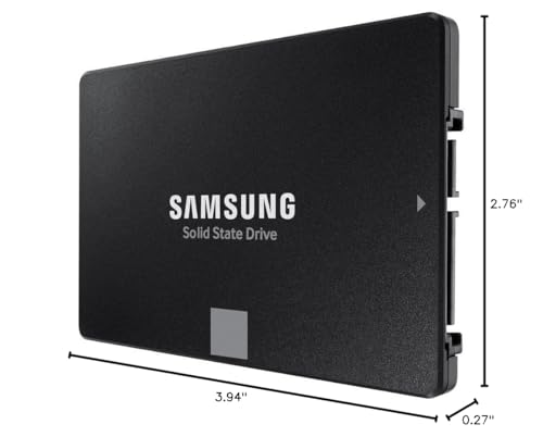 SAMSUNG 870 EVO SATA III SSD 1TB 2.5” Internal Solid State Drive, Upgrade PC or Laptop Memory and Storage for IT Pros, Creators, Everyday Users, MZ-77E1T0B/AM