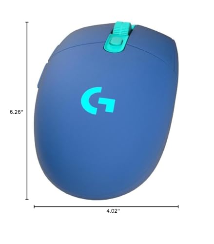 Ratón inalámbrico para juegos Logitech G305 LIGHTSPEED, sensor Hero 12K, 12 000 DPI, ligero, 6 botones programables, duración de batería de 250 h, memoria integrada, PC/Mac, color negro 