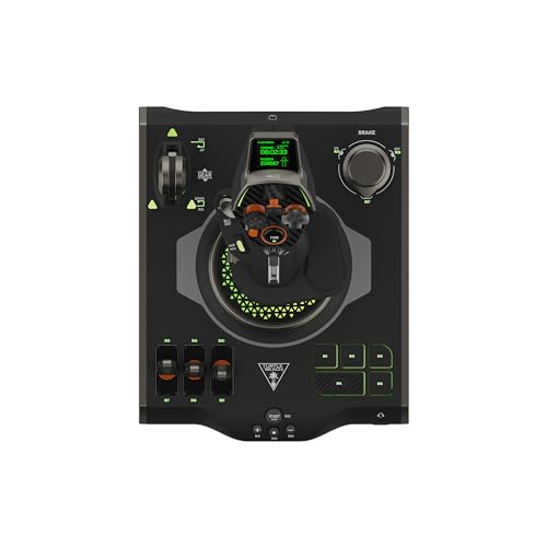 Sistema de control de vuelo universal VelocityOne de Turtle Beach: Xbox Series X y Xbox Series S, Xbox One y PC con Windows 10 y 11, con palanca de mando, cuadrante del acelerador, rueda de ajuste y controles del timón 