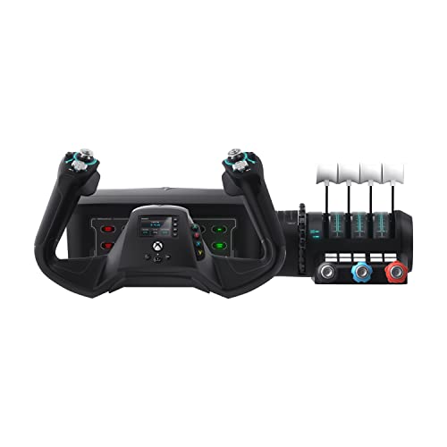 Sistema de control de vuelo universal VelocityOne de Turtle Beach: Xbox Series X y Xbox Series S, Xbox One y PC con Windows 10 y 11, con palanca de mando, cuadrante del acelerador, rueda de ajuste y controles del timón 