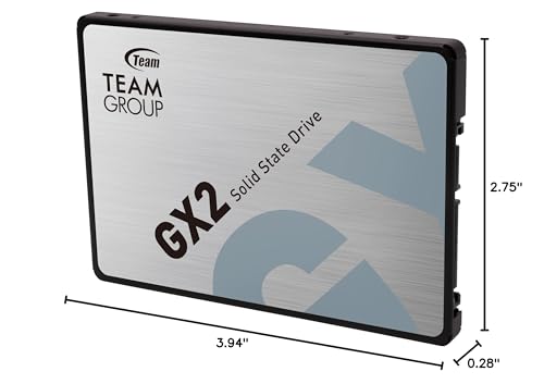 TEAMGROUP AX2 512GB 3D NAND TLC 2.5 Inch SATA III Internal Solid State Drive SSD (Read Speed up to 540 MB/s) Compatible with Laptop & PC Desktop T253A3512G0C101