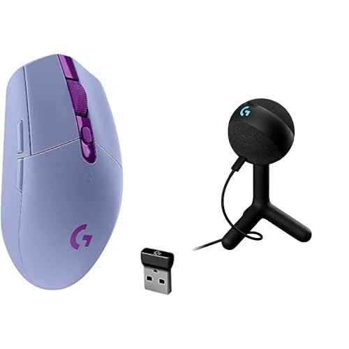 Ratón inalámbrico para juegos Logitech G305 LIGHTSPEED, sensor Hero 12K, 12 000 DPI, ligero, 6 botones programables, duración de batería de 250 h, memoria integrada, PC/Mac, color negro 