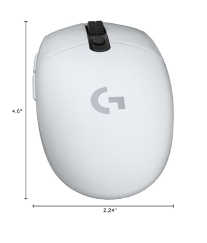 Ratón inalámbrico para juegos Logitech G305 LIGHTSPEED, sensor Hero 12K, 12 000 DPI, ligero, 6 botones programables, duración de batería de 250 h, memoria integrada, PC/Mac, color negro 