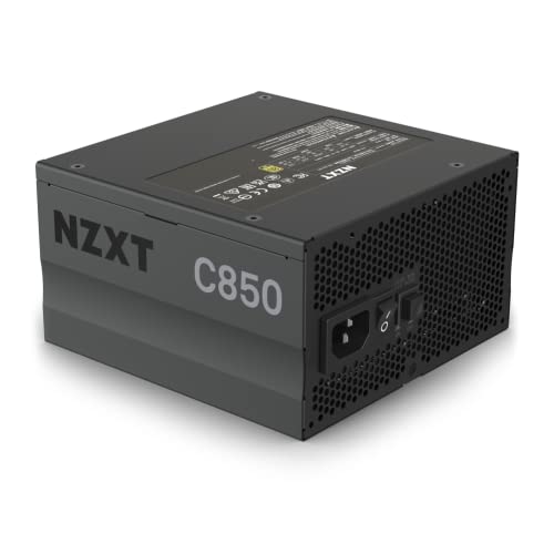 NZXT C1000 Gold ATX 3.1 - Fully Modular Low-Noise PC Gaming Power Supply - 1000 Watts - 80 Plus Gold - 12V-2x6 Connector - Zero Fan Mode - 100% Japanese Capacitors - Black