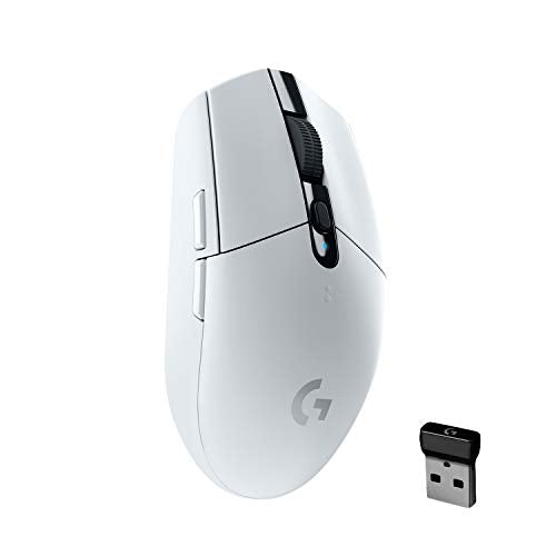 Ratón inalámbrico para juegos Logitech G305 LIGHTSPEED, sensor Hero 12K, 12 000 DPI, ligero, 6 botones programables, duración de batería de 250 h, memoria integrada, PC/Mac, color negro 