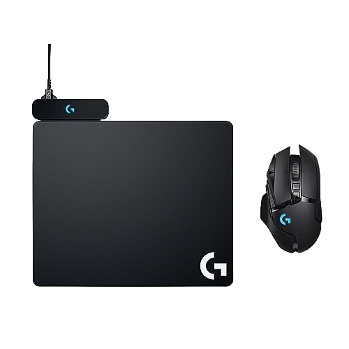 Logitech G502 Lightspeed Wireless Gaming Mouse with Hero 25K Sensor, PowerPlay Compatible, Tunable Weights and Lightsync RGB - Black