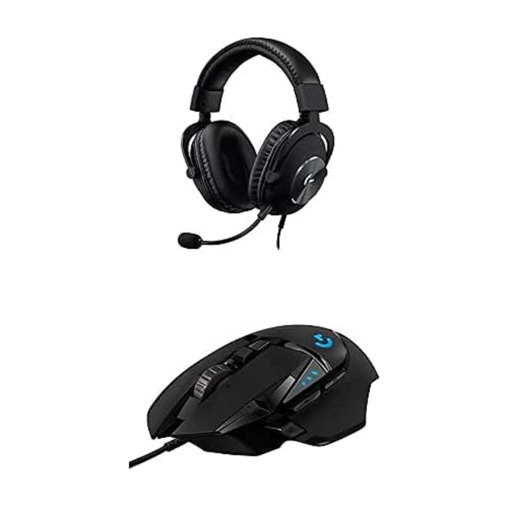 Ratón para juegos con cable de alto rendimiento Logitech G502 HERO, sensor HERO 25K, 25 600 DPI, RGB, pesos ajustables, 11 botones programables, memoria integrada, PC/Mac