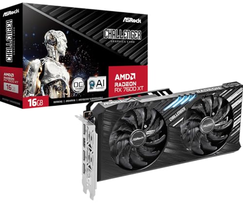 ASRock Challenger Radeon RX 7800 XT OC RX7800XT CL 16GO 16GB GDDR6-90-GA4SZZ-00UANF