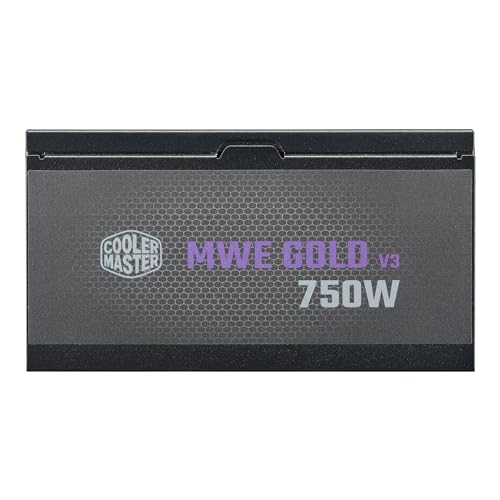 Cooler Master MWE Gold 850 V2 Full Modular, 850W, 80+ Gold Efficiency, 2 EPS Connectors, 120mm HDB Fan, Semi-fanless Operation, 5 Year Warranty