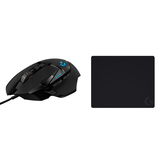 Ratón para juegos con cable de alto rendimiento Logitech G502 HERO, sensor HERO 25K, 25 600 DPI, RGB, pesos ajustables, 11 botones programables, memoria integrada, PC/Mac