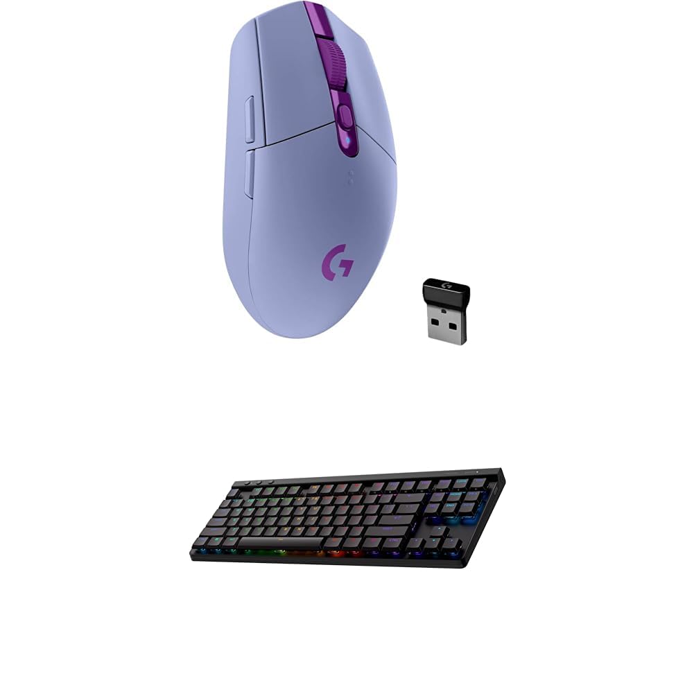 Ratón inalámbrico para juegos Logitech G305 LIGHTSPEED, sensor Hero 12K, 12 000 DPI, ligero, 6 botones programables, duración de batería de 250 h, memoria integrada, PC/Mac, color negro 