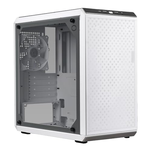 Torre Micro-ATX Cooler Master MasterBox Q300L con filtro de polvo de diseño magnético, panel lateral de acrílico transparente, E/S ajustable y flujo de aire completamente ventilado, color negro (MCB-Q300L-KANN-S00) 