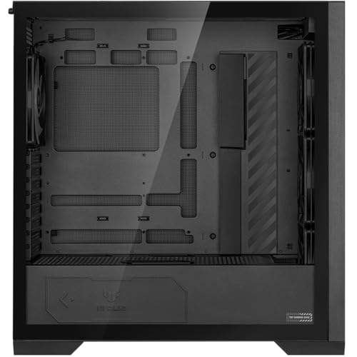 ASUS TUF Gaming GT501 White Edition Mid-Tower Computer Case for up to EATX Motherboards with 2 x USB 3.1 Front Panel, Smoked Tempered Glass, Steel Construction, and Four Case Fans