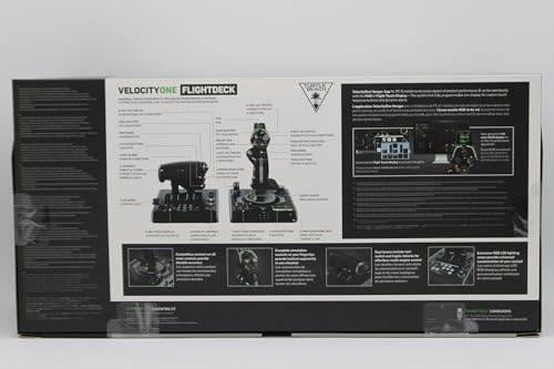 Sistema de control de vuelo universal VelocityOne de Turtle Beach: Xbox Series X y Xbox Series S, Xbox One y PC con Windows 10 y 11, con palanca de mando, cuadrante del acelerador, rueda de ajuste y controles del timón 