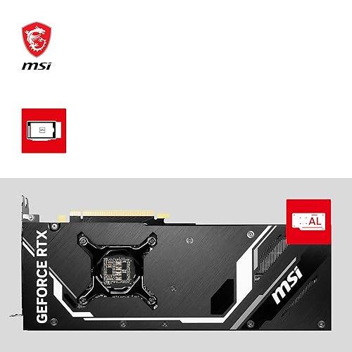 MSI GeForce RTX 4070 Ventus 2X E1 12G OC Gaming Graphics Card - 12GB GDDR6, 2490MHz, PCI Express Gen 4, 192 Bits, 3X DP v 1.4a, HDMI 2.1a (Supports 4K & 8K HDR)