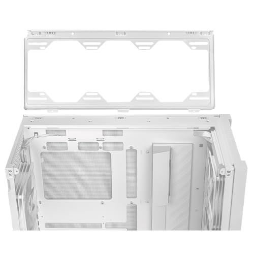 ASUS TUF Gaming GT501 White Edition Mid-Tower Computer Case for up to EATX Motherboards with 2 x USB 3.1 Front Panel, Smoked Tempered Glass, Steel Construction, and Four Case Fans