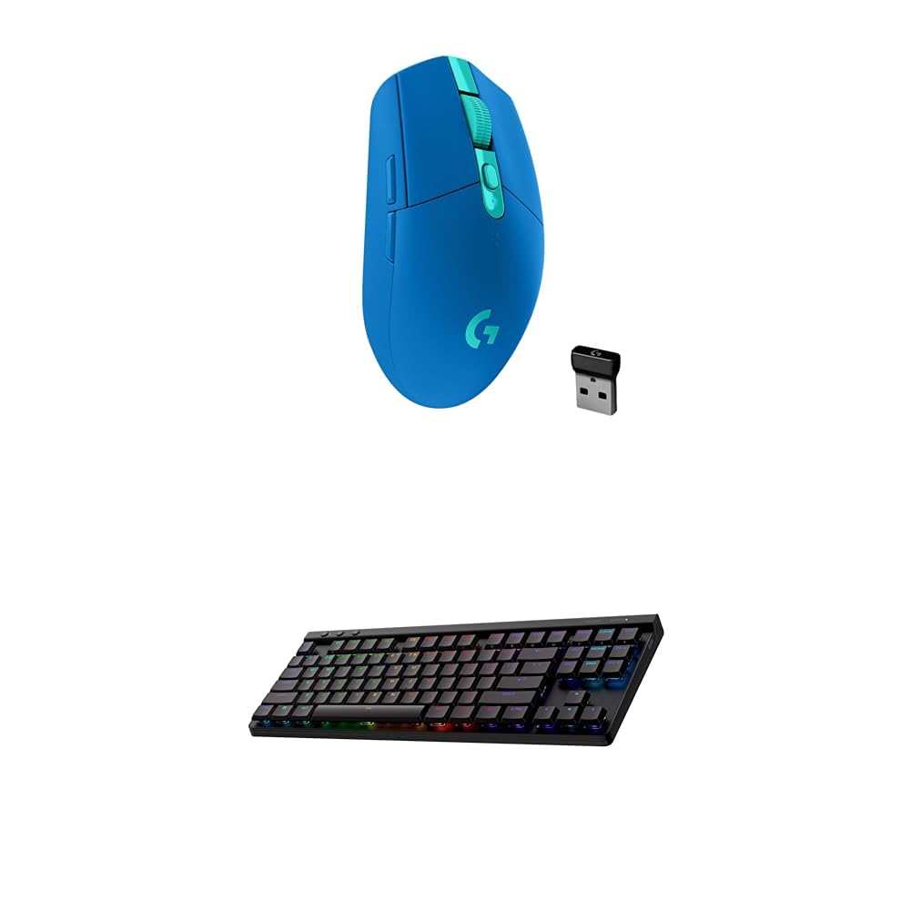 Logitech G305 LIGHTSPEED Wireless Gaming Mouse, Hero 12K Sensor, 12,000 DPI, Lightweight, 6 Programmable Buttons, 250h Battery Life, On-Board Memory, PC/Mac - Black