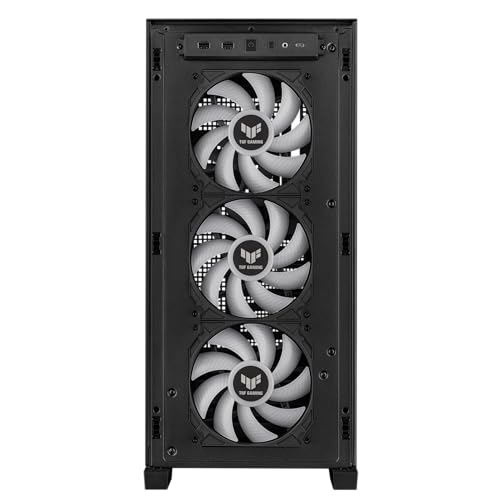 ASUS TUF Gaming GT501 White Edition Mid-Tower Computer Case for up to EATX Motherboards with 2 x USB 3.1 Front Panel, Smoked Tempered Glass, Steel Construction, and Four Case Fans