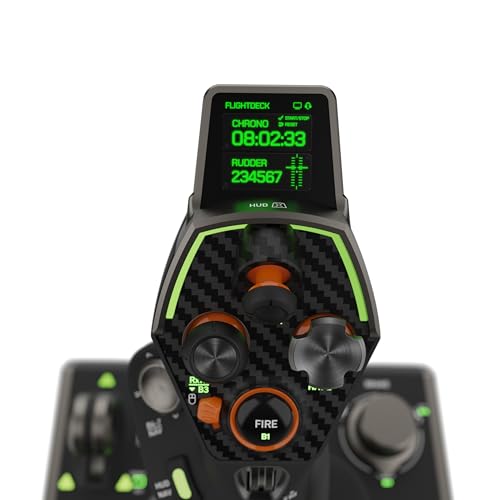 Turtle Beach VelocityOne Flight Universal Control System - Xbox Series X & Xbox Series S, Xbox One & Windows 10 & 11 PCs with Yoke Handle, Throttle Quadrant, Trim Wheel & Rudder Controls