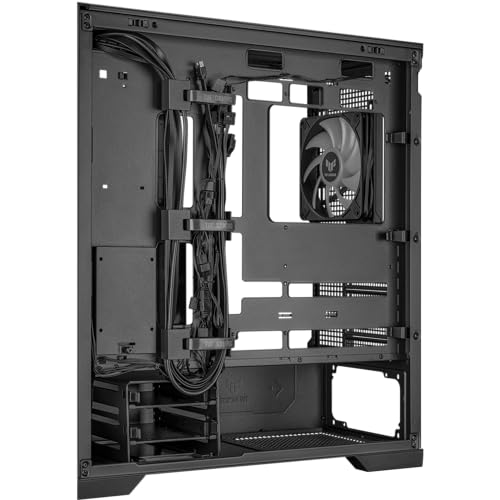 ASUS TUF Gaming GT501 White Edition Mid-Tower Computer Case for up to EATX Motherboards with 2 x USB 3.1 Front Panel, Smoked Tempered Glass, Steel Construction, and Four Case Fans