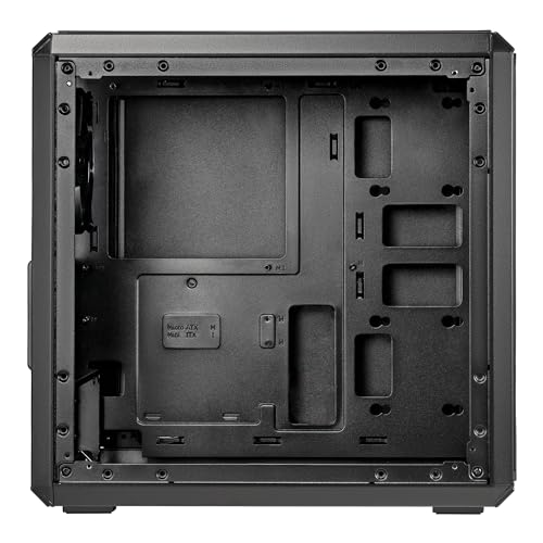 Torre Micro-ATX Cooler Master MasterBox Q300L con filtro de polvo de diseño magnético, panel lateral de acrílico transparente, E/S ajustable y flujo de aire completamente ventilado, color negro (MCB-Q300L-KANN-S00) 