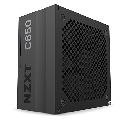 NZXT C1000 Gold ATX 3.1 - Fuente de alimentación para juegos de PC totalmente modular y silenciosa - 1000 vatios - 80 Plus Gold - Conector 12 V-2x6 - Modo de ventilador cero - Capacitores 100 % japoneses - Color negro 