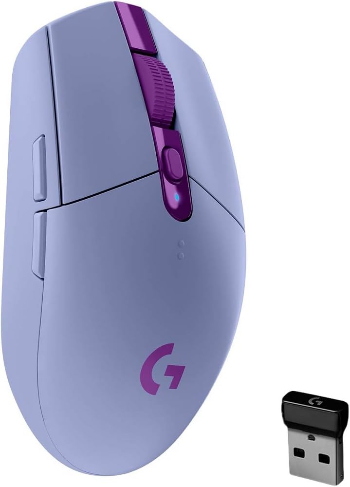 Ratón inalámbrico para juegos Logitech G305 LIGHTSPEED, sensor Hero 12K, 12 000 DPI, ligero, 6 botones programables, duración de batería de 250 h, memoria integrada, PC/Mac, color negro 