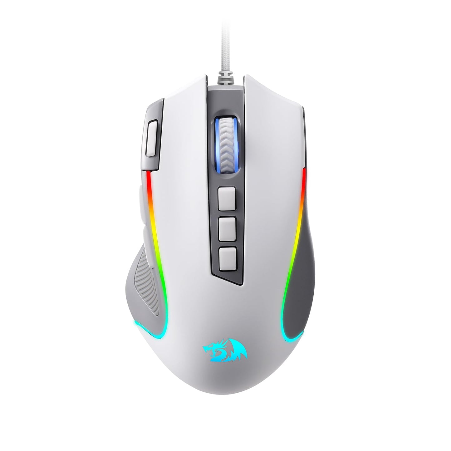 Redragon M612 Predator RGB Gaming Mouse, 8000 DPI Wired Optical Mouse with 11 Programmable Buttons & 5 Backlit Modes, Software Supports DIY Keybinds Rapid Fire Button