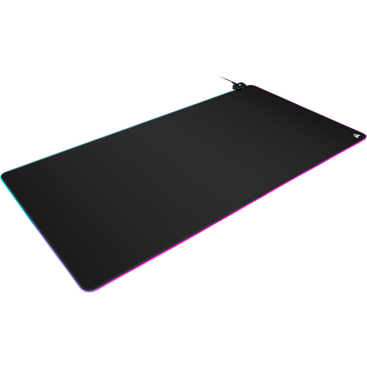 Alfombrilla de ratón para juegos de tela extendida CORSAIR MM700 RGB - 36,6" x 15,8" - Iluminación RGB de 360° - Hub con dos puertos USB - Goma gruesa - Negro 