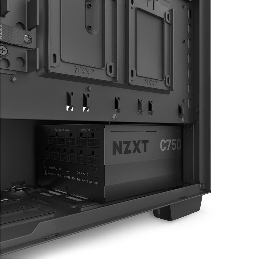 NZXT C1000 Gold ATX 3.1 - Fully Modular Low-Noise PC Gaming Power Supply - 1000 Watts - 80 Plus Gold - 12V-2x6 Connector - Zero Fan Mode - 100% Japanese Capacitors - Black