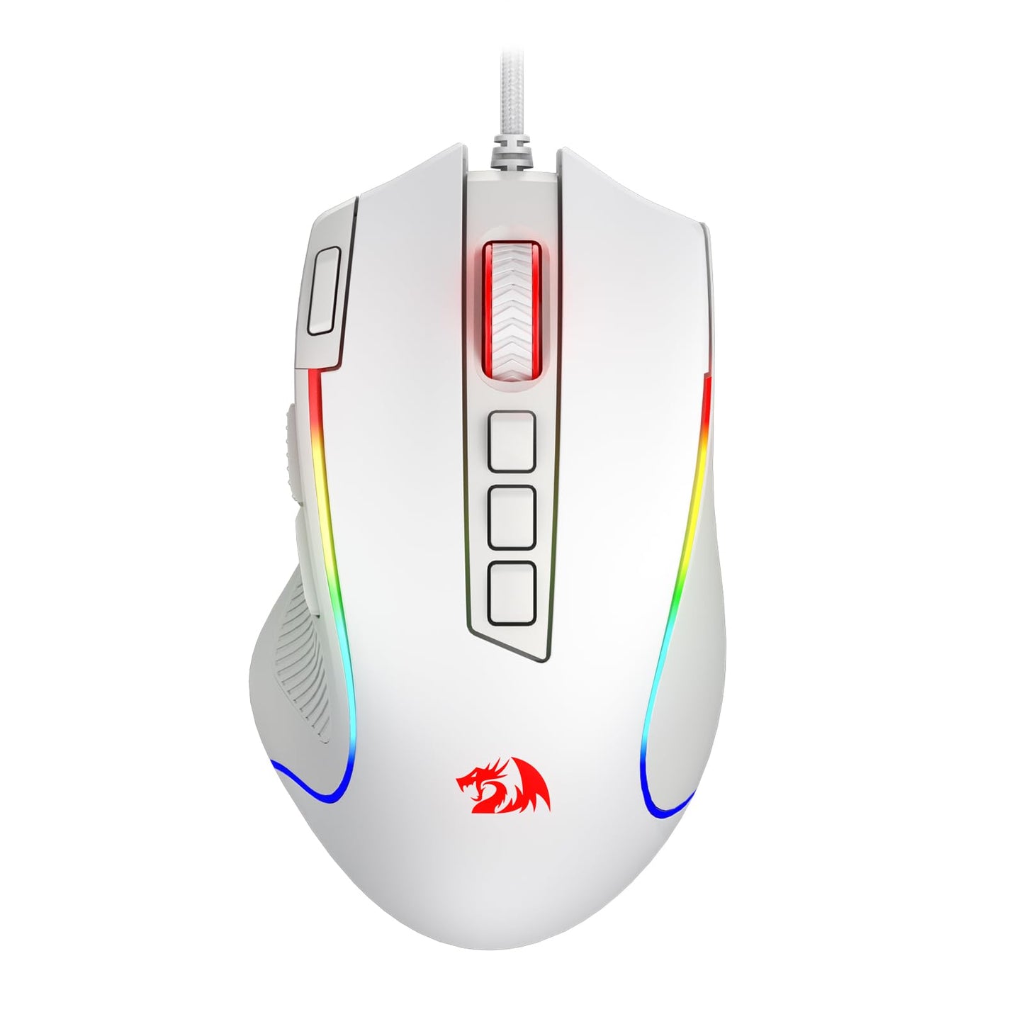 Redragon M612 Predator RGB Gaming Mouse, 8000 DPI Wired Optical Mouse with 11 Programmable Buttons & 5 Backlit Modes, Software Supports DIY Keybinds Rapid Fire Button