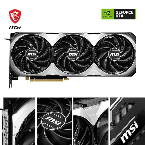 MSI GeForce RTX 4070 Ventus 2X E1 12G OC Gaming Graphics Card - 12GB GDDR6, 2490MHz, PCI Express Gen 4, 192 Bits, 3X DP v 1.4a, HDMI 2.1a (Supports 4K & 8K HDR)