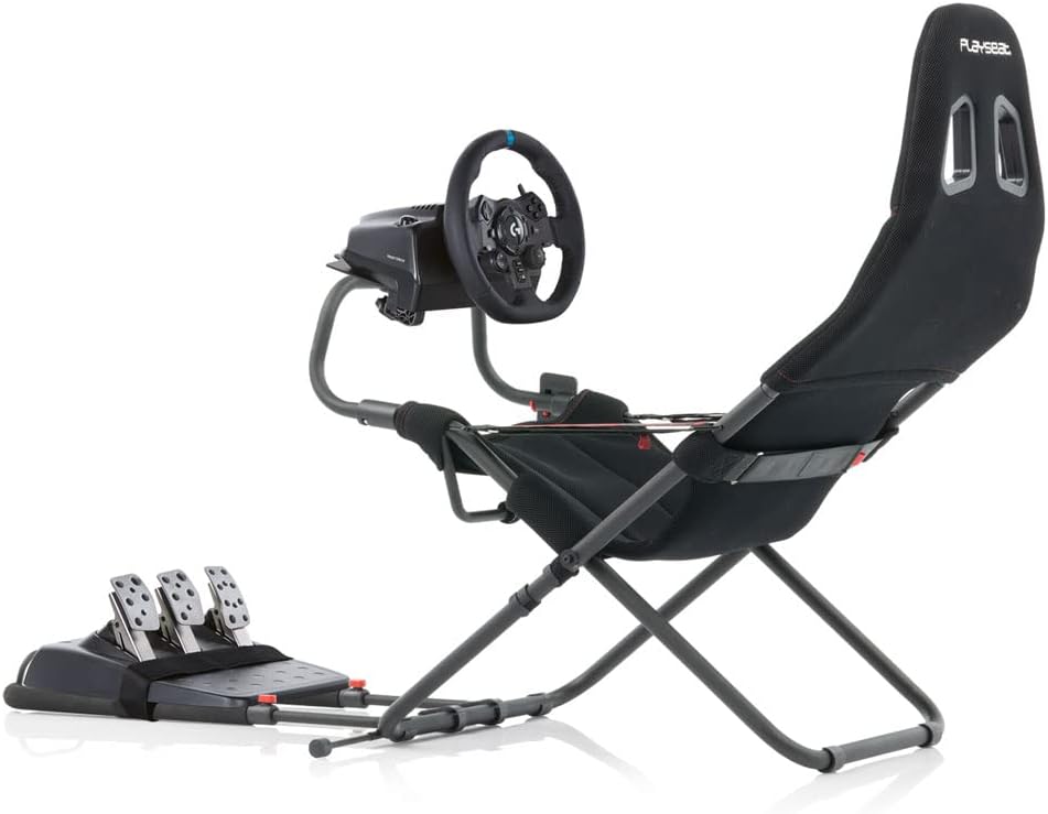 Playseat Challenge Racing Simulator Cockpit | Foldable & Adjustable | for High Performance Sim Racing | Compact & Flexible | Supports All Steering Wheels & Pedals | for PC and Console