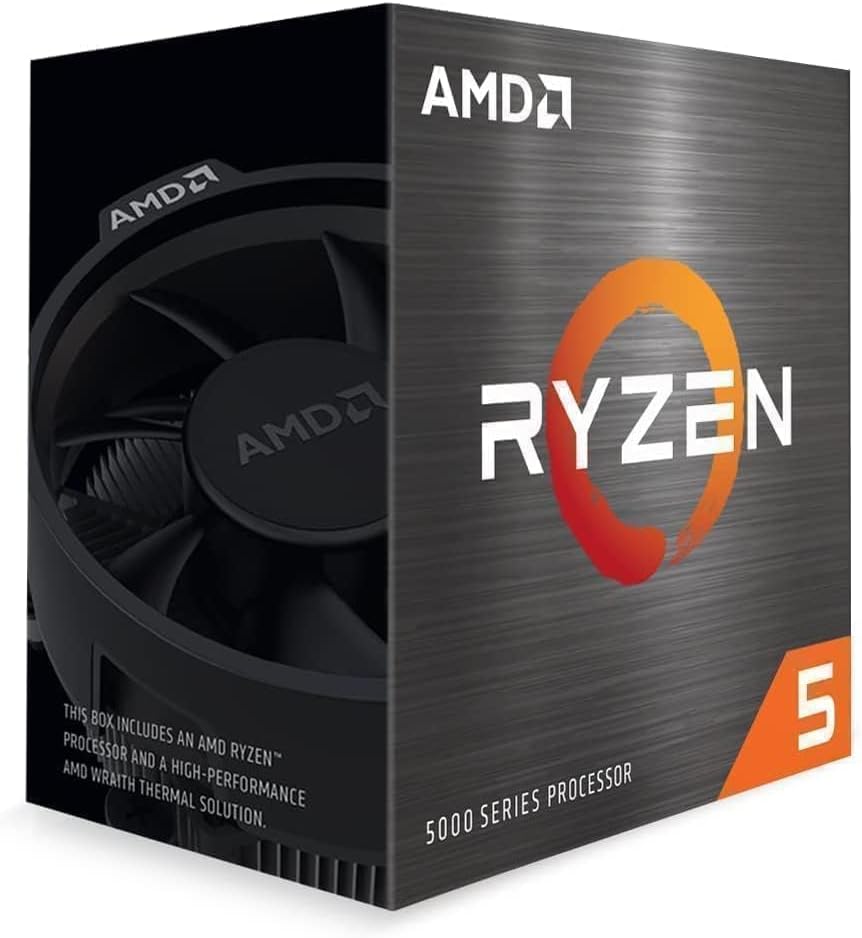 AMD Ryzen 5 5500 6-Core, 12-Thread Unlocked Desktop Processor with Wraith Stealth Cooler