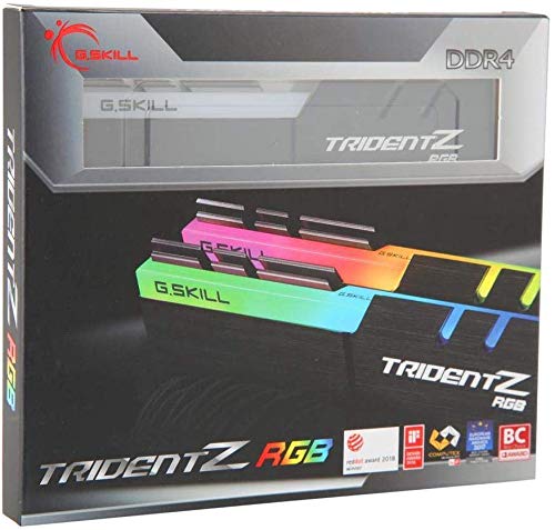 G.SKILL Trident Z RGB Series (Intel XMP) DDR4 RAM 64GB (2x32GB) 3600MT/s CL18-22-22-42 1.35V Desktop Computer Memory UDIMM (F4-3600C18D-64GTZR)