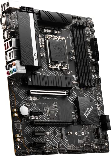 MSI PRO B760-P WiFi DDR4 ProSeries Motherboard (Supports 12th/13th/14th Gen Intel Processors, LGA 1700, DDR4, PCIe 4.0, M.2, 2.5Gbps LAN, USB 3.2 Gen2, HDMI/DP, Wi-Fi 6E, Bluetooth 5.3, ATX)