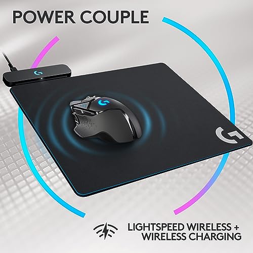 Ratón inalámbrico para juegos Logitech G502 Lightspeed con sensor Hero 25K, compatible con PowerPlay, pesos ajustables y Lightsync RGB - Negro 