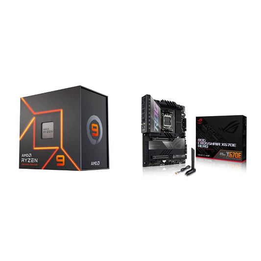 AMD Ryzen™ 9 7900X 12-Core, 24-Thread Unlocked Desktop Processor ASUS ROG Strix B650-A Gaming WiFi 6E AM5(LGA1718) Ryzen 7000 Motherboard(12+2 Power Stages,DDR5,3xM.2 Slots,PCIe® 4.0, 2.5G LAN)