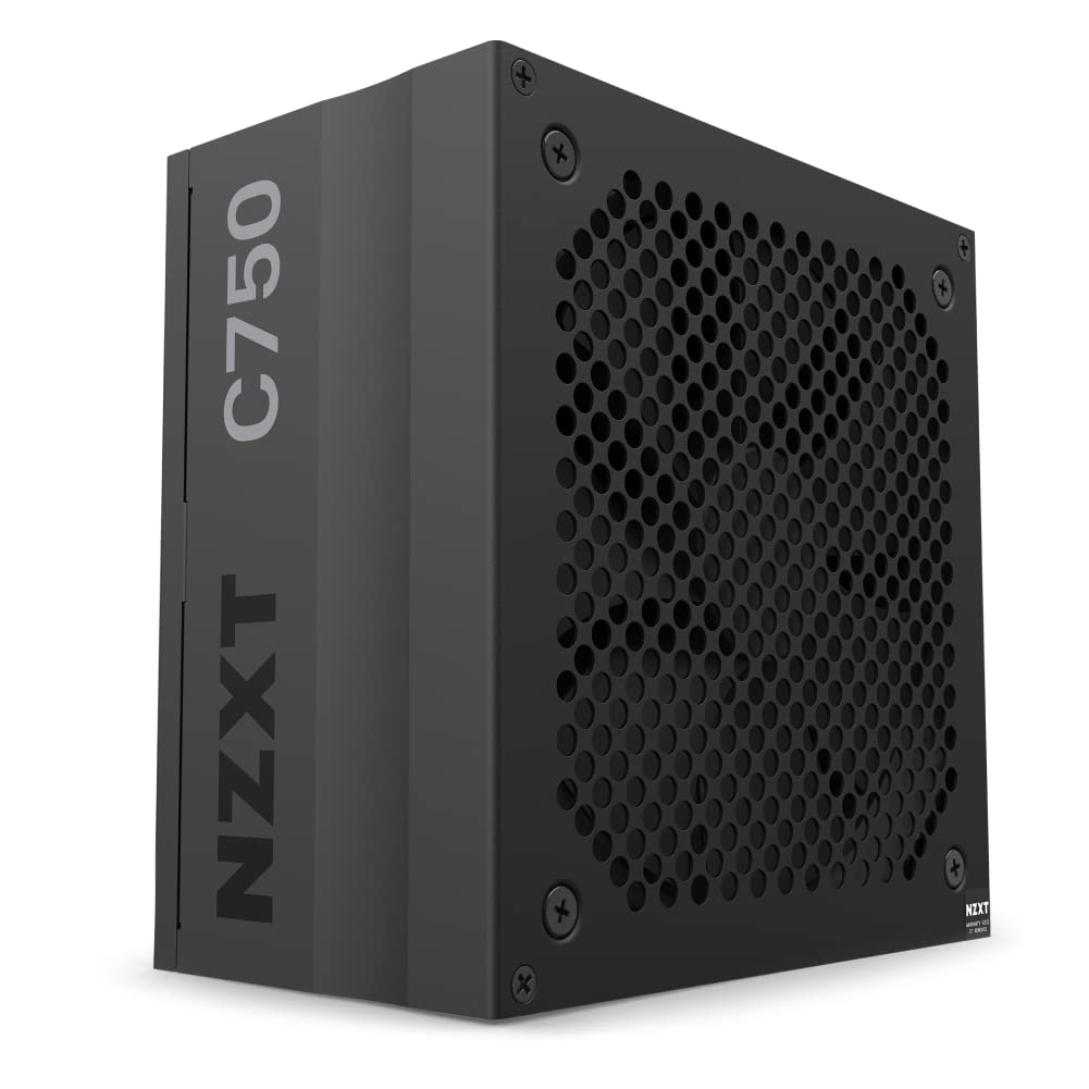 NZXT C1000 Gold ATX 3.1 - Fuente de alimentación para juegos de PC totalmente modular y silenciosa - 1000 vatios - 80 Plus Gold - Conector 12 V-2x6 - Modo de ventilador cero - Capacitores 100 % japoneses - Color negro 