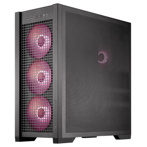 ASUS TUF Gaming GT501 White Edition Mid-Tower Computer Case for up to EATX Motherboards with 2 x USB 3.1 Front Panel, Smoked Tempered Glass, Steel Construction, and Four Case Fans