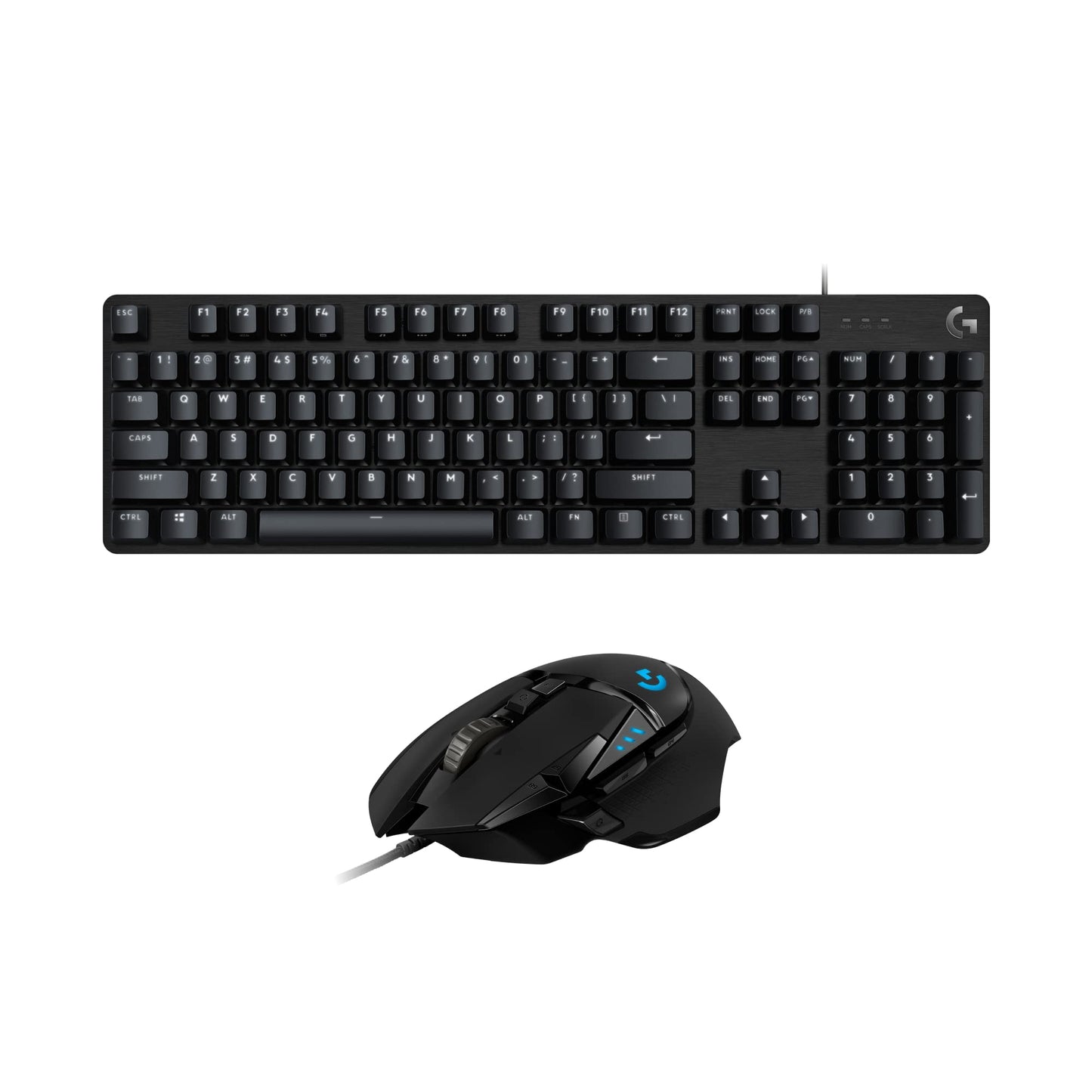 Ratón para juegos con cable de alto rendimiento Logitech G502 HERO, sensor HERO 25K, 25 600 DPI, RGB, pesos ajustables, 11 botones programables, memoria integrada, PC/Mac