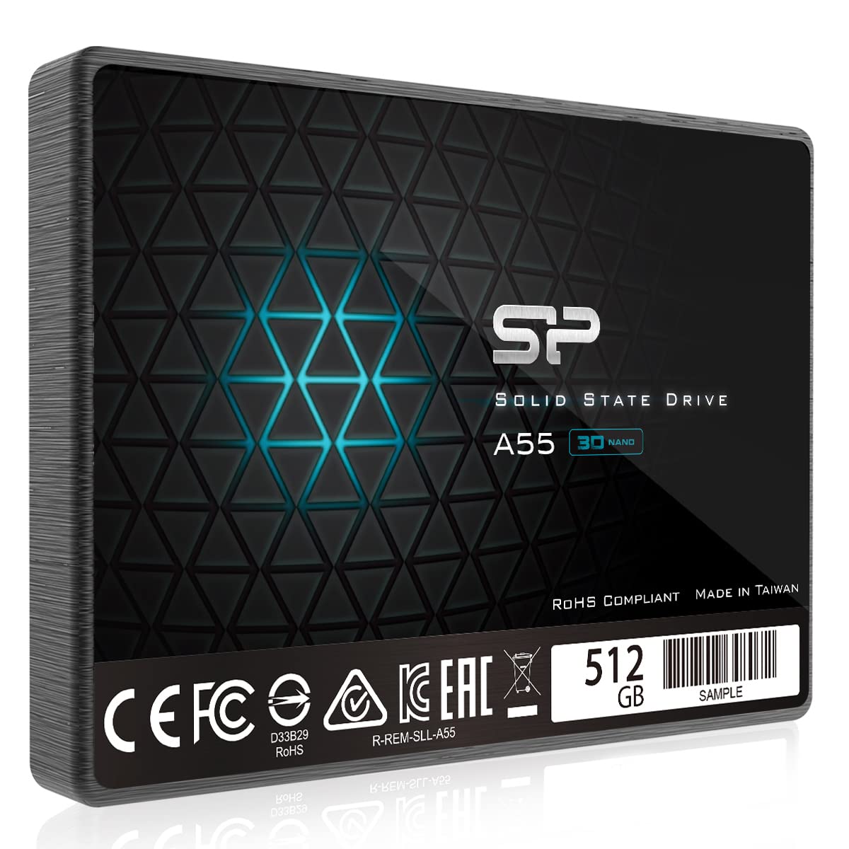 SP 512GB SSD 3D NAND A55 SLC Cache Performance Boost SATA III 2.5" 7mm (0.28") Internal Solid State Drive (SP512GBSS3A55S25)