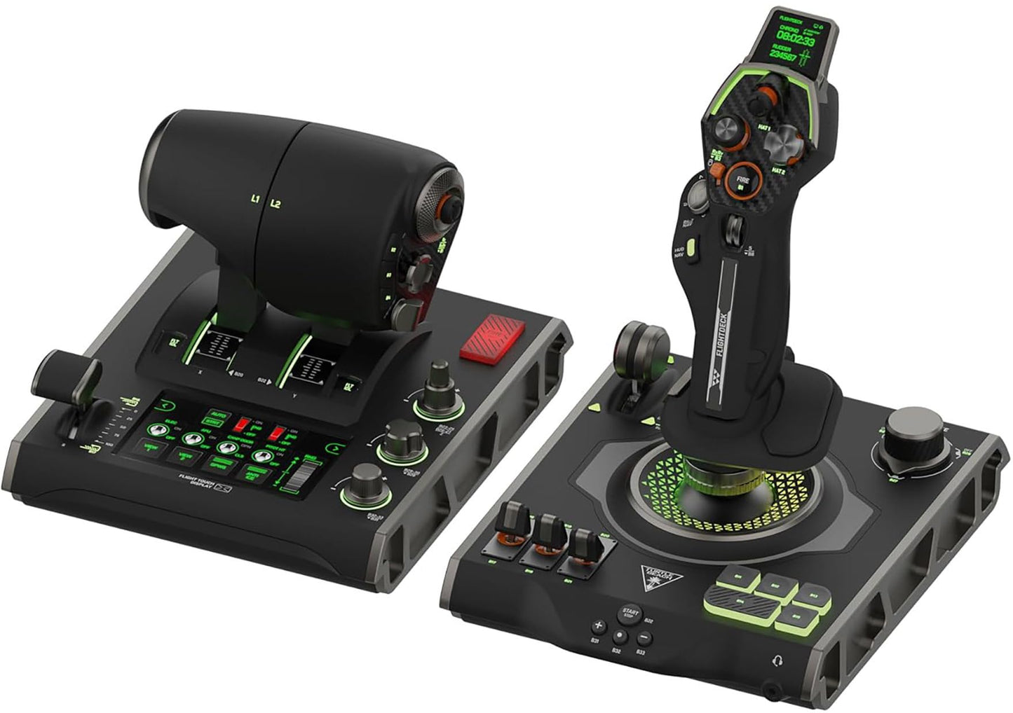 Turtle Beach VelocityOne Flight Universal Control System - Xbox Series X & Xbox Series S, Xbox One & Windows 10 & 11 PCs with Yoke Handle, Throttle Quadrant, Trim Wheel & Rudder Controls